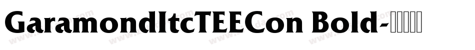 GaramondItcTEECon Bold字体转换
